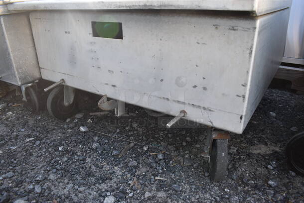 Metal Commercial Dolly w/ Push Handle on Commercial Casters. 27x32x39 - Image 3 of 3