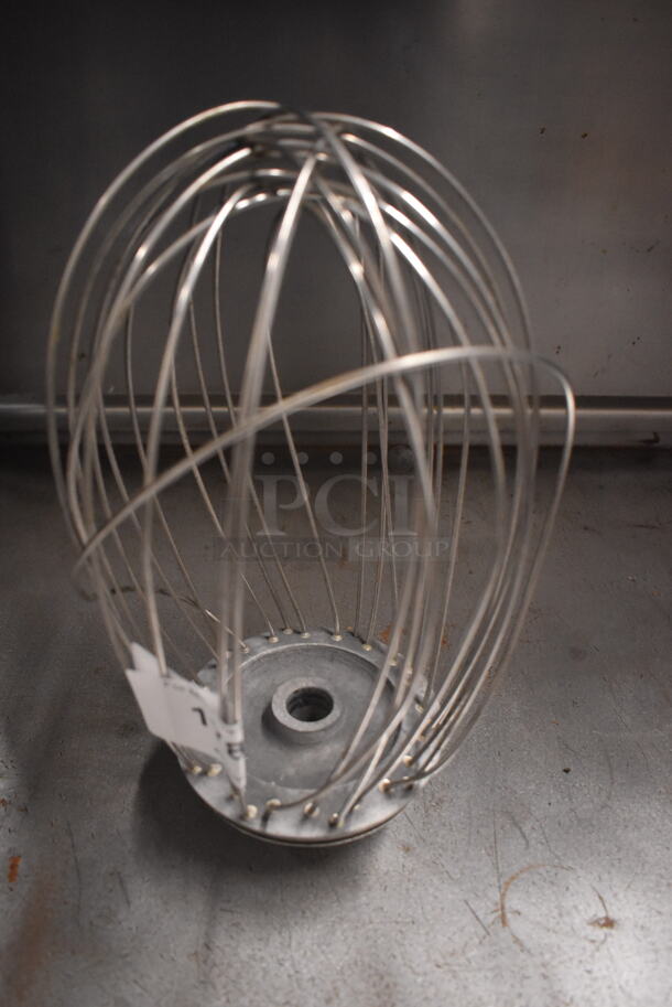 Metal Commercial Whisk Attachment for Hobart Mixer. 7.5x7.5x13
