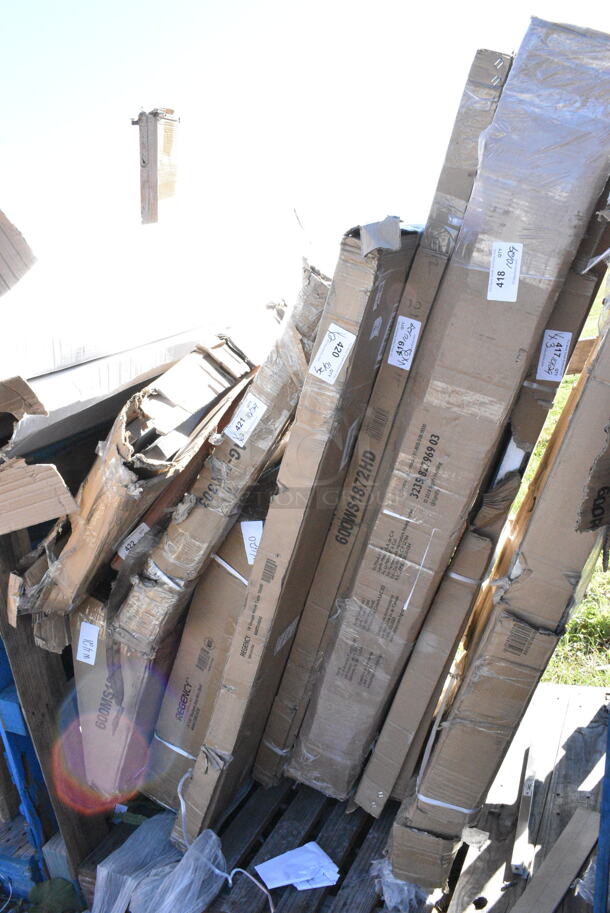 3 BRAND NEW SCRATCH AND DENT! Items Including 600WS1872HD Regency 16 Gauge Stainless Steel 18" x 72" Heavy-Duty Wall Shelf, 600TS1830S Regency 18" x 30" 16-Gauge 304 Stainless Steel Commercial Work Table with Undershelf, 600WT24X48BS Regency 24" x 48" 16-Gauge 304 Stainless Steel Commercial Open Base Work Table with 4" Backsplash. 3 Times Your Bid! May Be Missing Pieces. - Image 2 of 5