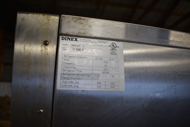 Dinex IRAC12DS Stainless Steel Commercial Single Door Reach In Cooler on Commercial Casters. 120 Volts, 1 Phase. Tested and Working! - Image 5 of 5