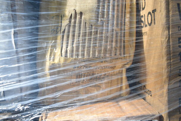PALLET LOT of 31 BRAND NEW Boxes Including 966UPWIDEKFT-500 OneUp by Choice Kraft 2-Ply Wide Interfold 6 1/2" x 8 1/2" Dispenser Napkin - 6000/Case, 127SB32COMBO Choice 32 oz. Clear Plastic Salad Bowl with Lid - 150/Case, 347TCL9 Choice 9 oz. Clear Disposable Plastic Tumbler - 500/Case, 130BKFKSH Choice Black Heavy Weight Wrapped Plastic Cutlery Pack - 500/Case, 347SLWG8 Visions 8 oz. Heavy Weight Clear Plastic Stemless Wine Glass - 64/Case, 127RDTFLBULK Choice Microwavable Translucent Customizable Recessed Fit Deli Lid - 500/Case, 500LFLAT32 Choice Clear Plastic Flat Lid with Straw Slot - 32 oz. - 500/Case, 5014046XXH Lavex Pro 45 Gallon 3 Mil 40" x 46" Low Density Heavy-Duty Industrial Contractor Black Trash Bag / Can Liner - 50/Case, 394325M Noble NexGen Powder-Free Disposable Blue Hybrid 3 Mil Thick Gloves - Medium - 1000/Case, 500TO993C3 Choice 9" x 9" x 3" Microwaveable 3-Compartment Black / Clear Plastic Hinged Container - 100/Case, 395OP EcoChoice Compostable Sugarcane / Bagasse 10" x 12 1/2" Oval Platter - 500/Case, 500CFT White Premium C-Fold Towel - 2200/Case, 128HD16COMBO Choice Heavy Duty 16 oz. Microwavable Translucent Plastic Deli Container and Lid Combo Pack - 240/Case, 2 Box 760PCC07W Choice 7 oz. White Poly Paper Cold Cup - 2000/Case, 128HD8COMBO Choice Heavy Duty 8 oz. Microwavable Translucent Plastic Deli Container and Lid Combo Pack - 240/Case, 128HD16COMBO ChoiceHD 16 oz. Microwavable Translucent Plastic Deli Container and Lid Combo Pack - 240/Case, 500LDOMEW Choice 9 oz., 12 oz., 16 oz., 20 oz., 24 oz. Clear PET Dome Lid with 2" Hole - 1000/Case, 500TW7 Choice 7 oz. Translucent Thin Wall Plastic Cold Cup - 2500/Case. 31 Times Your Bid!  - Image 10 of 12