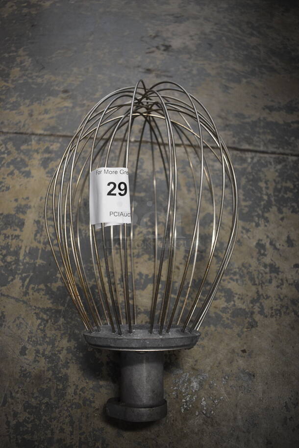 Metal Commercial Balloon Whisk Attachment for Hobart Mixer. 9x9x16.5 - Image 2 of 4