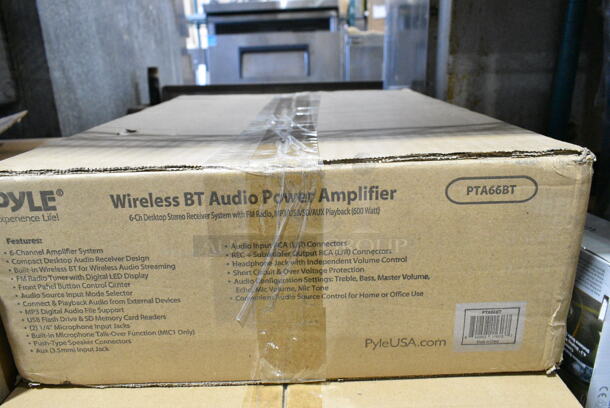 6 IN ORIGINAL BOX! Items Including Pyle PLCM4350WIR Camera, Pyle PTA66BT Wireless BT Audio Power Amplifier, MMF-01C-2 Foot Massager, Pyle PLMR6LEW Hydra Speakers. 6 Times Your Bid!  - Image 3 of 8