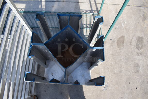 Metal Commercial Dish Caddy Cart on Commercial Casters. 19x19x32 - Image 4 of 4