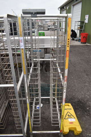 Metal Commercial Pan Transport Rack on Commercial Casters. 18x32x66