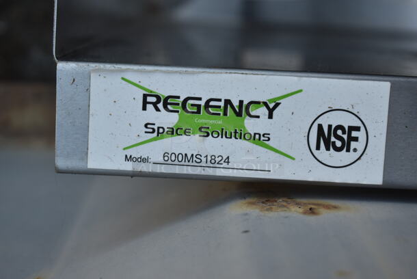 2 Regency 600MS1824 Stainless Steel Commercial Wall Mount Shelf. 2 Times Your Bid! - Image 5 of 5
