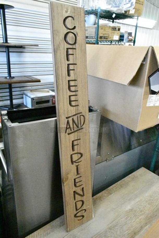 3 Various Decorative Signs; Farmhouse, Welcome and Coffee and Friends. 3 Times Your Bid!  - Image 3 of 8