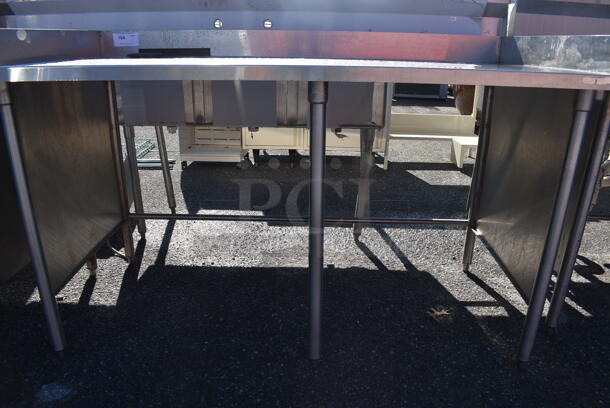 Stainless Steel Commercial Table w/ Back and Side Splash Guards. 62x32x38 - Image 4 of 4