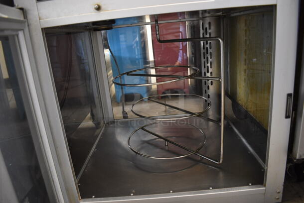 Hatco Model FS-1 Metal Commercial Heated Flav-r-Savor Merchandiser Display Case w/ Rack. 120 Volts, 1 Phase. 23x24x28. Tested and Lights Power On - Image 6 of 6