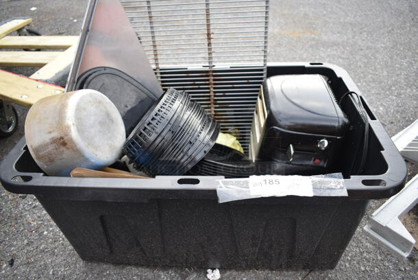 ALL ONE MONEY! Lot of Various Items Including Trash Can Bags, Poly Bin and Rack - Image 10 of 10