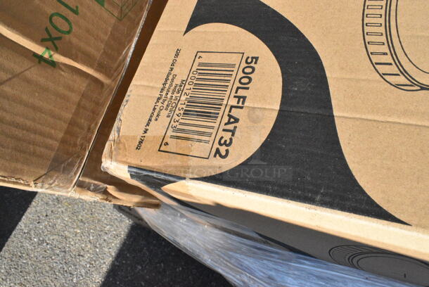 31 BRAND NEW Boxes Including 2 Box 500LFLAT32 Clear Plastic Flat Lid with Straw Slot, 130BFORKWP Choice Individually Wrapped Medium Weight Black Plastic Fork - 1000/Case, 2 Box 5A01436 Items, 795KF44RNPE Choice 44 oz. Round Kraft PE-Lined Microwavable Take-Out Container 7 5/16" x 2 5/8" - 300/Case, 5002WRAPNAPN EcoChoice WrapNap 2-Ply Natural Kraft 1/4 Fold Dinner Napkin 16" x 16", Dart 85MFPPHT1 ProPlanet 8 5/16" x 8" x 3" White Mineral-Filled 1 Compartment Hinged Lid Takeout Container - 150/Case, 5002DNAP Choice 15" x 17" Black Customizable 2-Ply Paper Dinner Napkin - 1000/Case, 394365L Noble Products Powder-Free Disposable Clear Vinyl Gloves for Foodservice - Large - 1000/Case, 394365XL Noble Products Powder-Free Disposable Clear Vinyl Gloves for Foodservice - Extra Large - 1000/Case, 502386022CL Lavex 55-60 Gallon 22 Micron 38" x 60" High Density Janitorial Can Liner / Trash Bag - 150/Case, 130WSSPOON Choice Medium Weight White Plastic Soup Spoon, 500MF883B1C Choice -Compartment Microwaveable Black Take-Out Container, 130BPLAKFNWP EcoChoice Wrapped Heavy Weight 6 1/2" Black CPLA Knife, Fork, and Napkin - 250/Case, 500LFLAT Choice Clear Flat Lid with Straw Slot - 9, 12, 16, 20, and 24 oz. - 1000/Case, 500CTOUT96P Choice 96 oz. Beverage Take-Out Container with Coffee To-Go Print - 25/Case, 130WFORK Choice Individually Wrapped Medium Weight White Plastic Fork. 31 Times Your Bid!  - Image 2 of 12