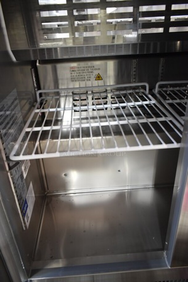 BRAND NEW SCRATCH AND DENT! 2023 Avantco 178ZPT36HC Stainless Steel Commercial Sandwich Salad Prep Table Bain Marie Mega Top. 115 Volts, 1 Phase. Tested and Working! - Image 4 of 7