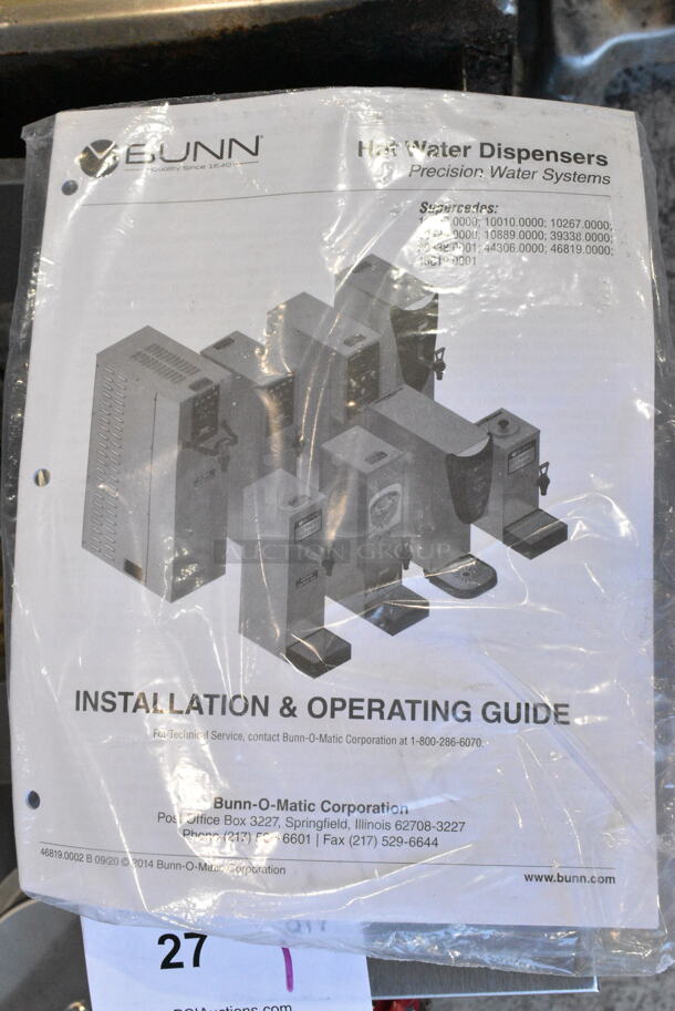 BRAND NEW SCRATCH AND DENT! 2024 Bunn HW2 02500.0001 Stainless Steel Commercial Countertop 2 Gallon Stainless Steel Hot Water Dispenser 200 Degrees Fahrenheit. Does Not Have Drip Tray. 120 Volts, 1 Phase.  - Image 4 of 8