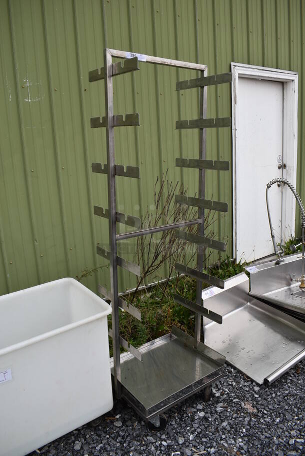 Metal Commercial Pan Transport Rack on Commercial Casters. 23.5x18x71 - Image 3 of 4