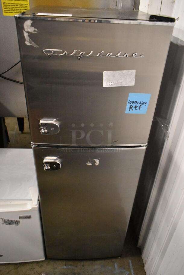Frigidaire EFR451 Stainless Steel 2 Door Reach In Cooler. 115 Volts, 1 Phase. Tested and Powers On But Does Not Get Cold
