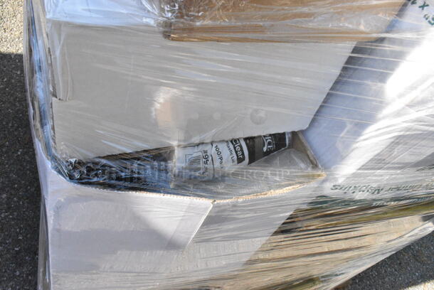 31 BRAND NEW Boxes Including 2 Box 500LFLAT32 Clear Plastic Flat Lid with Straw Slot, 130BFORKWP Choice Individually Wrapped Medium Weight Black Plastic Fork - 1000/Case, 2 Box 5A01436 Items, 795KF44RNPE Choice 44 oz. Round Kraft PE-Lined Microwavable Take-Out Container 7 5/16" x 2 5/8" - 300/Case, 5002WRAPNAPN EcoChoice WrapNap 2-Ply Natural Kraft 1/4 Fold Dinner Napkin 16" x 16", Dart 85MFPPHT1 ProPlanet 8 5/16" x 8" x 3" White Mineral-Filled 1 Compartment Hinged Lid Takeout Container - 150/Case, 5002DNAP Choice 15" x 17" Black Customizable 2-Ply Paper Dinner Napkin - 1000/Case, 394365L Noble Products Powder-Free Disposable Clear Vinyl Gloves for Foodservice - Large - 1000/Case, 394365XL Noble Products Powder-Free Disposable Clear Vinyl Gloves for Foodservice - Extra Large - 1000/Case, 502386022CL Lavex 55-60 Gallon 22 Micron 38" x 60" High Density Janitorial Can Liner / Trash Bag - 150/Case, 130WSSPOON Choice Medium Weight White Plastic Soup Spoon, 500MF883B1C Choice -Compartment Microwaveable Black Take-Out Container, 130BPLAKFNWP EcoChoice Wrapped Heavy Weight 6 1/2" Black CPLA Knife, Fork, and Napkin - 250/Case, 500LFLAT Choice Clear Flat Lid with Straw Slot - 9, 12, 16, 20, and 24 oz. - 1000/Case, 500CTOUT96P Choice 96 oz. Beverage Take-Out Container with Coffee To-Go Print - 25/Case, 130WFORK Choice Individually Wrapped Medium Weight White Plastic Fork. 31 Times Your Bid!  - Image 8 of 12