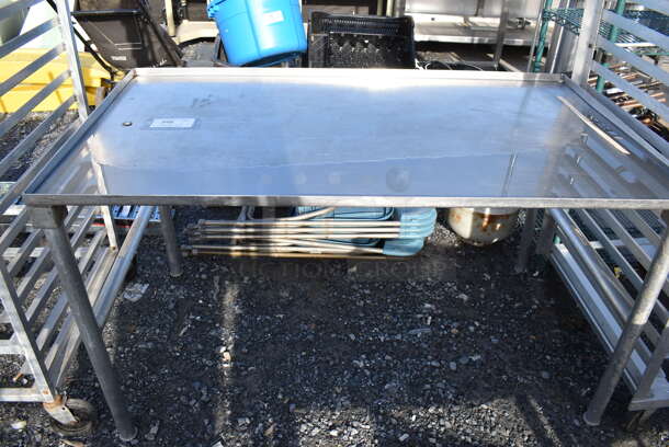 Stainless Steel Draining Table. 54x30.5x32