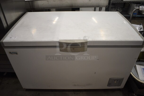 Avantco Model 178CF14 Metal Chest Freezer on Commercial Casters. 115 Volts, 1 Phase. 54.5x32.5x34. Tested and Working! - Image 1 of 7