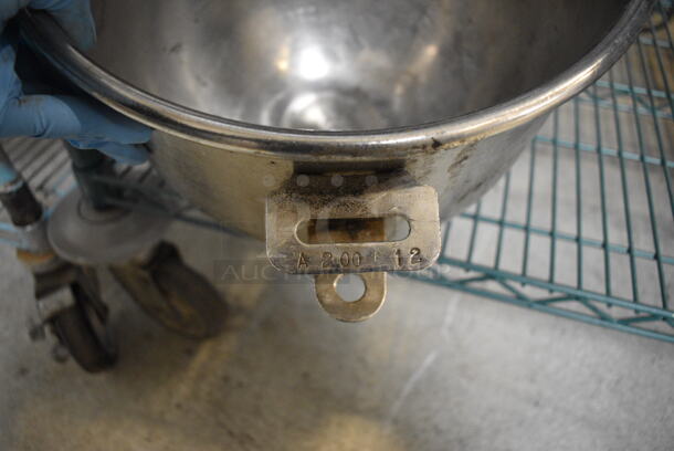 Hobart A200 Stainless Steel Commercial 20 Quart Mixing Bowl. 14x12x9.5 - Image 4 of 4