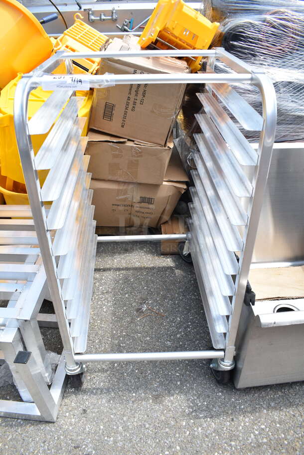 Metal Commercial Pan Transport Rack on Commercial Casters.  - Image 2 of 4