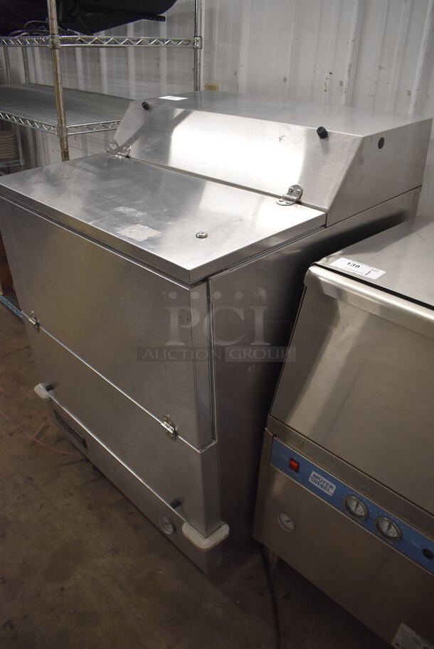 Stainless Steel Commercial Milk Cooler on Commercial Casters. 115 Volts, 1 Phase. 34x33x47. Tested and Working! - Image 2 of 5