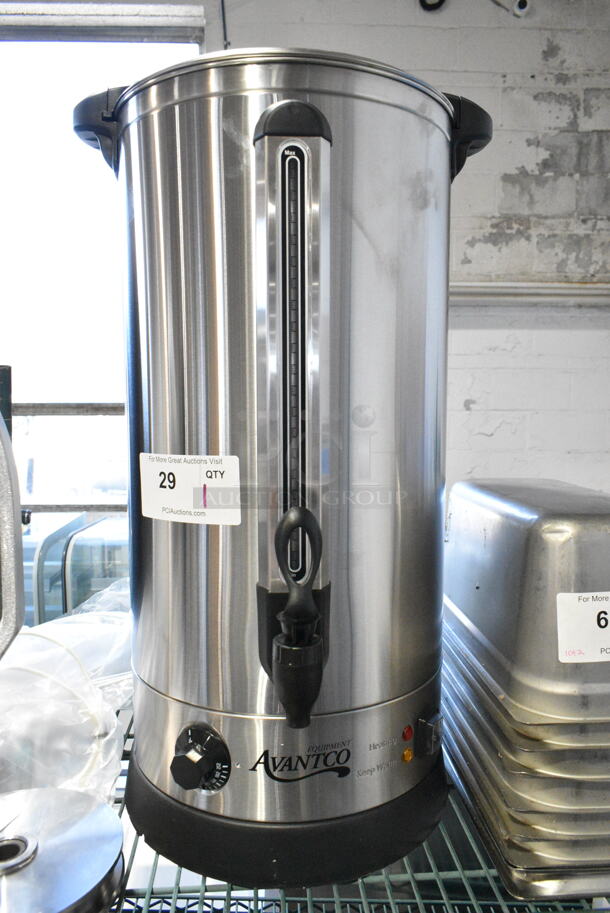 BRAND NEW SCRATCH AND DENT! Avantco 177WB29L 7.6 Gallon 196 Cup (29 Liter) Water Boiler. 120 Volts, 1 Phase.  - Image 2 of 7