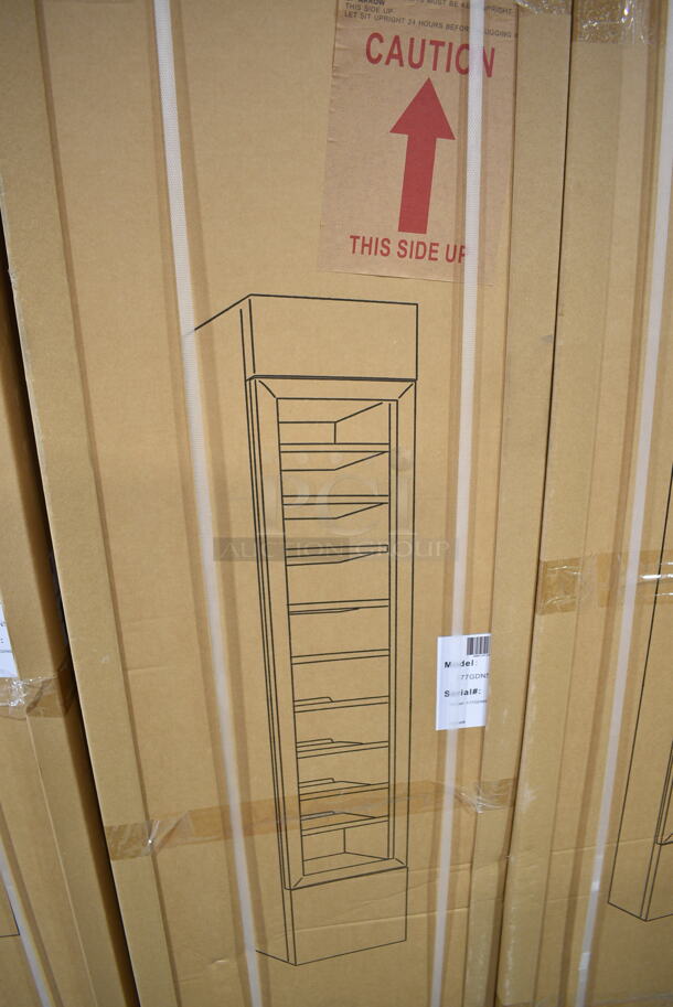 BRAND NEW IN BOX! Galaxy 177GDN5RBB Metal Commercial Single Door Reach In Cooler Merchandiser w/ Poly Coated Racks and LED Lighting. 110-120 Volts, 1 Phase. - Image 2 of 3