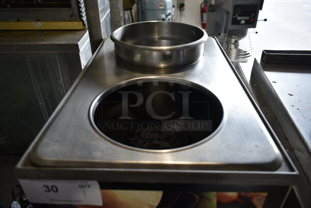 Vollrath HS1220 Stainless Steel Commercial Countertop Food Warmer w/ Adaptor Plate and 1 Drop In Bin. 120 Volts, 1 Phase. Tested and Does Not Power On - Image 3 of 6