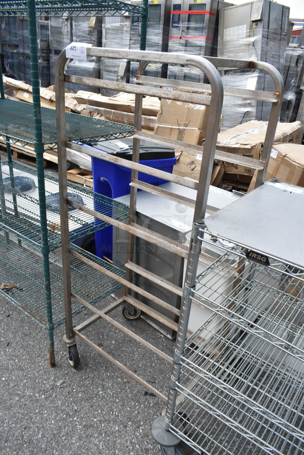 Metal Commercial Pan Transport Rack on Commercial Casters.  - Image 3 of 3