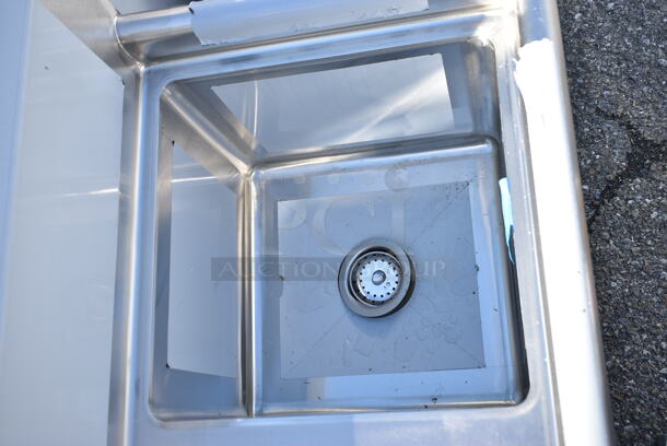 BRAND NEW SCRATCH AND DENT! Regency 600S3151515L Stainless Steel Commercial 3 Bay Sink w/ Left Side Drain Board. Bays 15x15. Drain Board 13.5x17 - Image 5 of 9