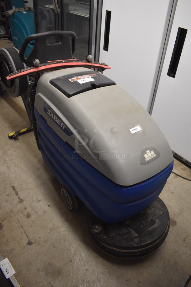 Windsor Saber Metal Commercial Floor Cleaning Machine. 20x51x44. Cannot Test Due To Missing Battery
