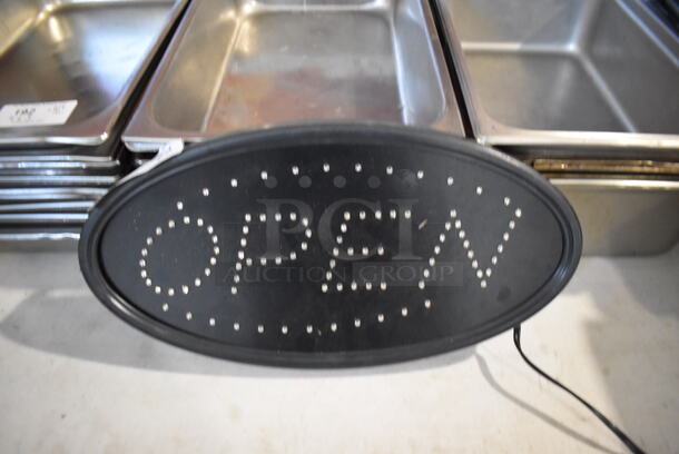 Open Light Up Sign. 19x10x1. Tested and Does Not Power On - Image 4 of 5
