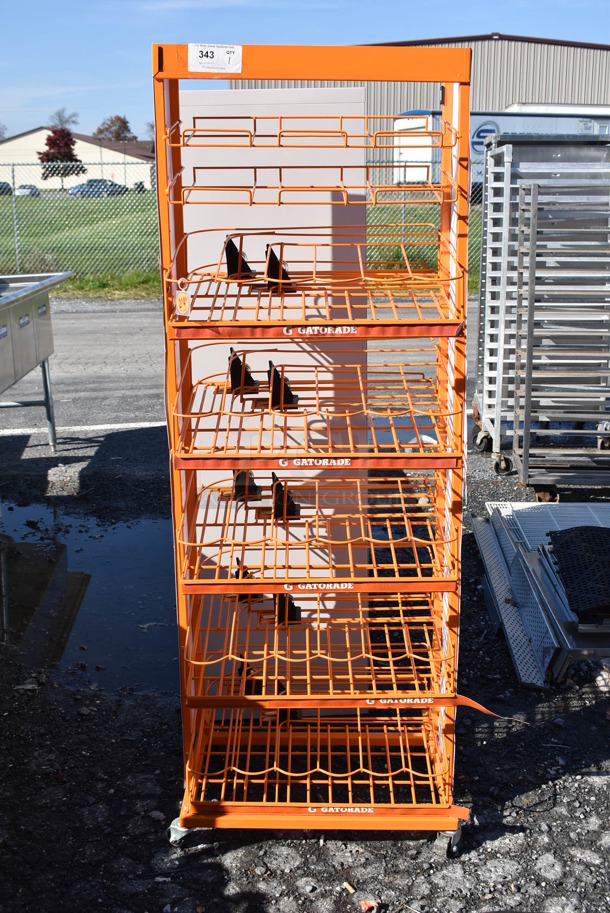 Orange Metal Rack. 24x20x66 - Image 6 of 6