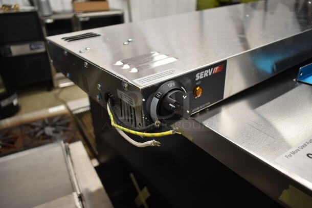 BRAND NEW SCRATCH AND DENT! ServIt 423SWID48 48" High Wattage Double Strip Warmer with Adjustable Infinite Controls and 3" Spacer. 120 Volts, 1 Phase.  - Image 5 of 7