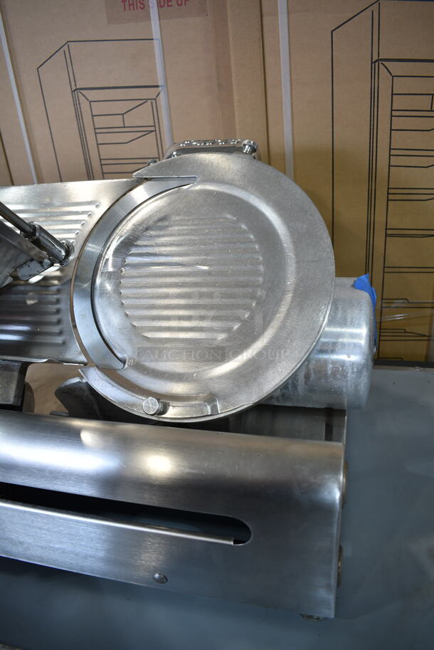 Stainless Steel Commercial Countertop Meat Slicer w/ Blade Sharpener. Tested and Working! - Image 2 of 6