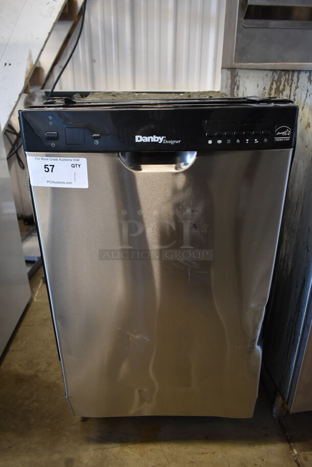 BRAND NEW SCRATCH AND DENT! Danby DDW1802EBLS Stainless Steel Undercounter Dishwasher. 120 Volts, 1 Phase.  - Image 3 of 9