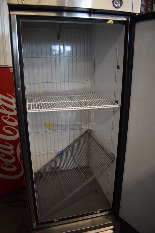 2013 True T-23F ENERGY STAR Stainless Steel Commercial Single Door Reach In Freezer w/ Poly Coated Racks on Commercial Casters. 115 Volts, 1 Phase. Tested and Working! - Image 4 of 7