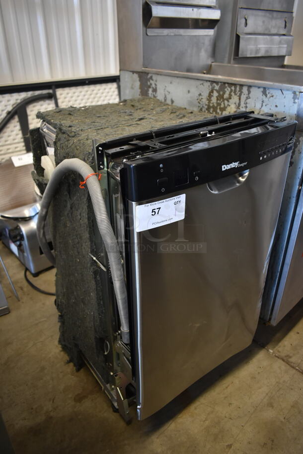 BRAND NEW SCRATCH AND DENT! Danby DDW1802EBLS Stainless Steel Undercounter Dishwasher. 120 Volts, 1 Phase.  - Image 5 of 9