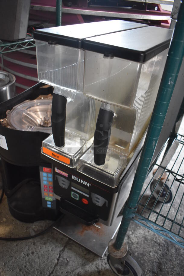 2014 Bunn MHG Stainless Steel Commercial Countertop 2 Hopper Coffee Bean Grinder. 120 Volts, 1 Phase. Tested and Working! - Image 3 of 4