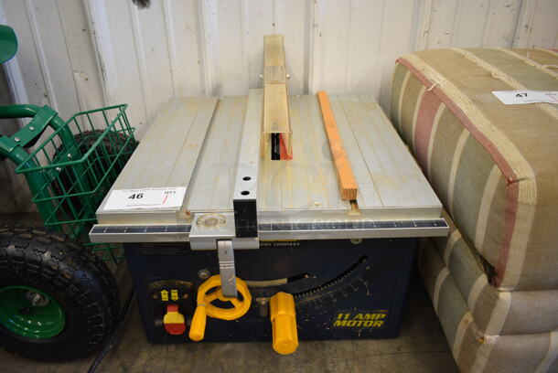 GMC Global Machinery Company Metal Countertop Saw. 18x23x17. Tested and Working!