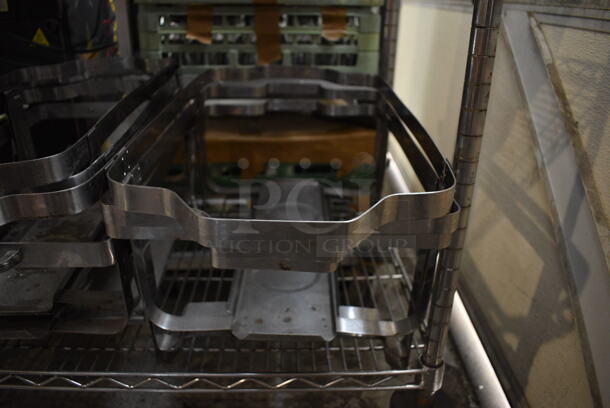 ALL ONE MONEY! Tier Lot of Various Metal Chafing Dish Frames - Image 4 of 4