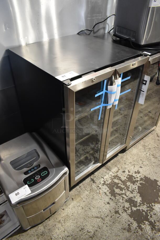 BRAND NEW SCRATCH AND DENT! Danby DBC2760BLS Dual Zone 27 Bottle Built-In French Door Beverage Wine Cooler Merchandiser. 115 Volts, 1 Phase. Tested and Working! - Image 2 of 6