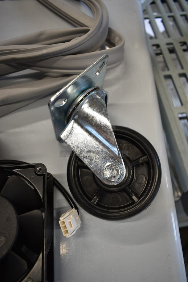 3 BRAND NEW SCRATCH AND DENT! Items Including Seaoa SA1238A1 PBL Fans, Commercial Casters and Gray Door Seal. 3 Times Your Bid!  - Image 3 of 8