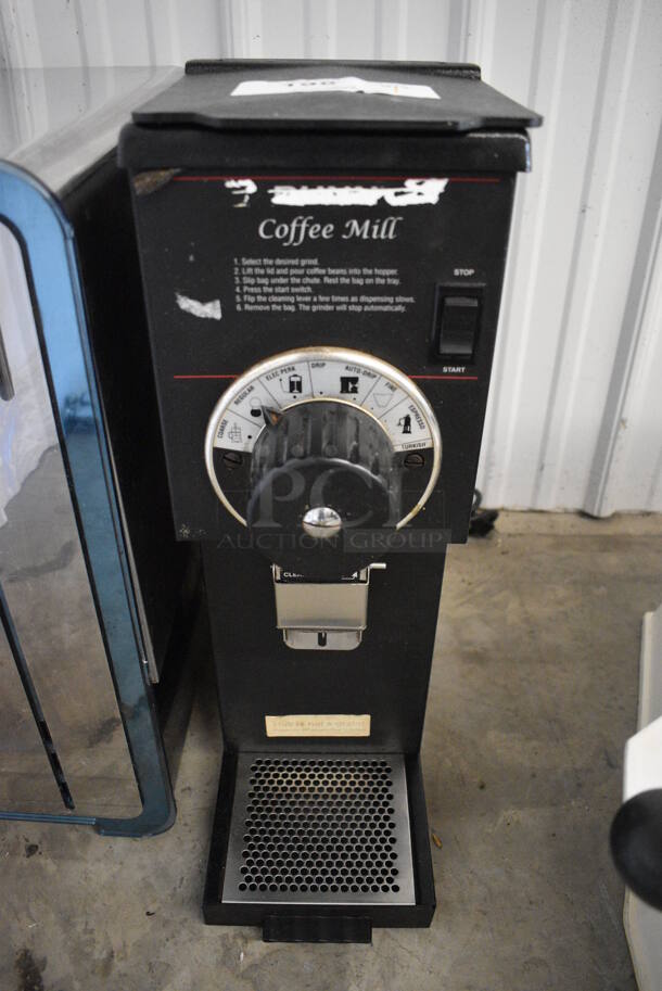Bunn Model G1 HD Metal Commercial Countertop Coffee Bean Grinder. 120 Volts, 1 Phase. 7.5x17x22.5. Tested and Working!