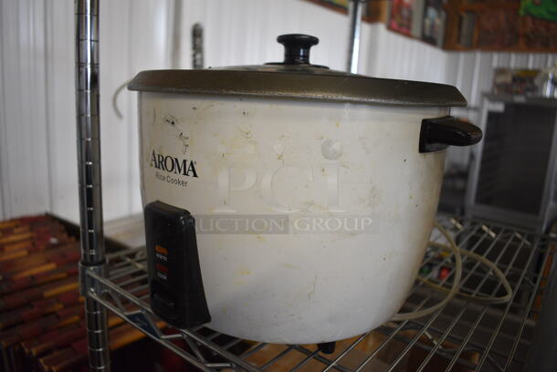 Aroma Metal Countertop Rice Cooker. 14x14x11 - Image 2 of 3
