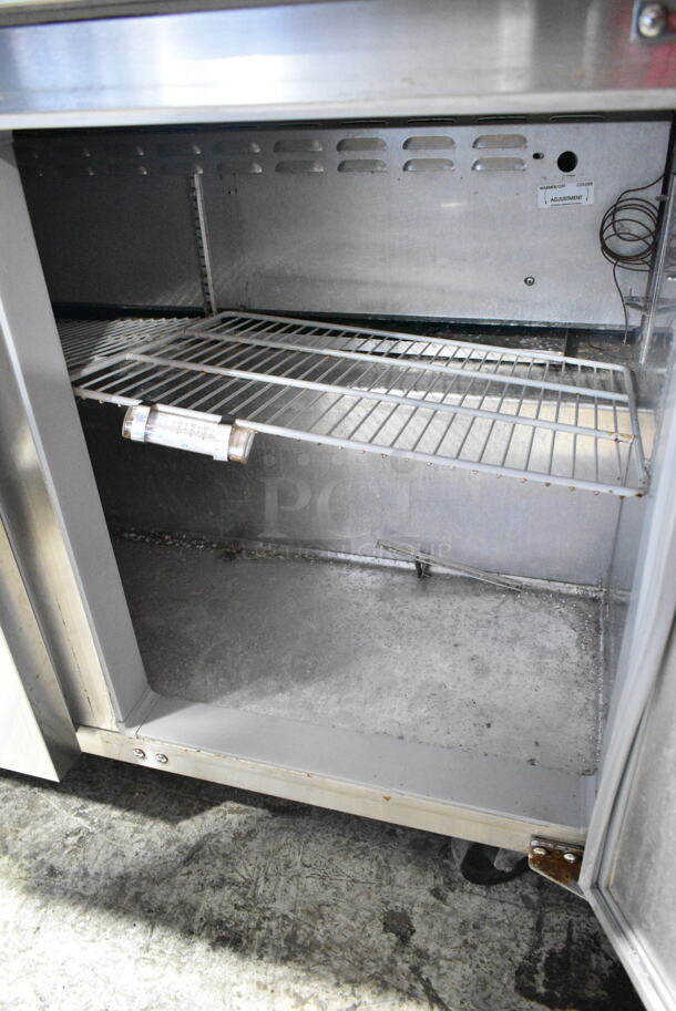 Continental SW48 Stainless Steel Commercial 2 Door Undercounter Cooler on Commercial Casters. 115 Volts, 1 Phase. Tested and Working! - Image 5 of 7