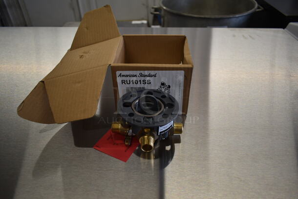BRAND NEW SCRATCH AND DENT! American Standard RU101SS Flash Rough-In Shower Valve Body with 1/2" Universal Inlets and Outlets and Screwdriver Stops. - Image 3 of 8