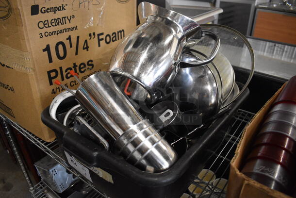 ALL ONE MONEY! Lot of Various Metal Items In Black Poly Bus Bin! - Image 3 of 5