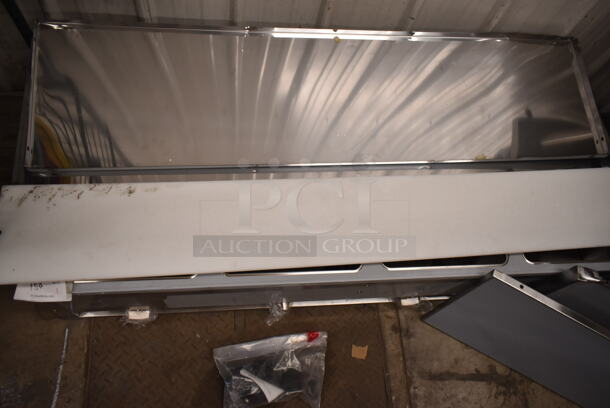 BRAND NEW SCRATCH AND DENT! 2023 ServIt 423EST4WOPBH Stainless Steel Four Pan Open Well Electric Steam Table with Partially Enclosed Base. 208/240 Volts, 1 Phase.  - Image 5 of 11