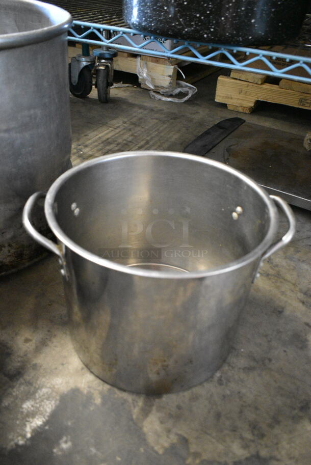 4 Metal Stock Pots w/ 1 Lid. Includes 13x13x9.5, 15x15x14, 10x10x9. 4 Times Your Bid! - Image 2 of 6